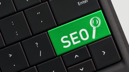 Image showing a skilled digital marketing professional optimizing a Naples business's online presence through SEO and GEO strategies.